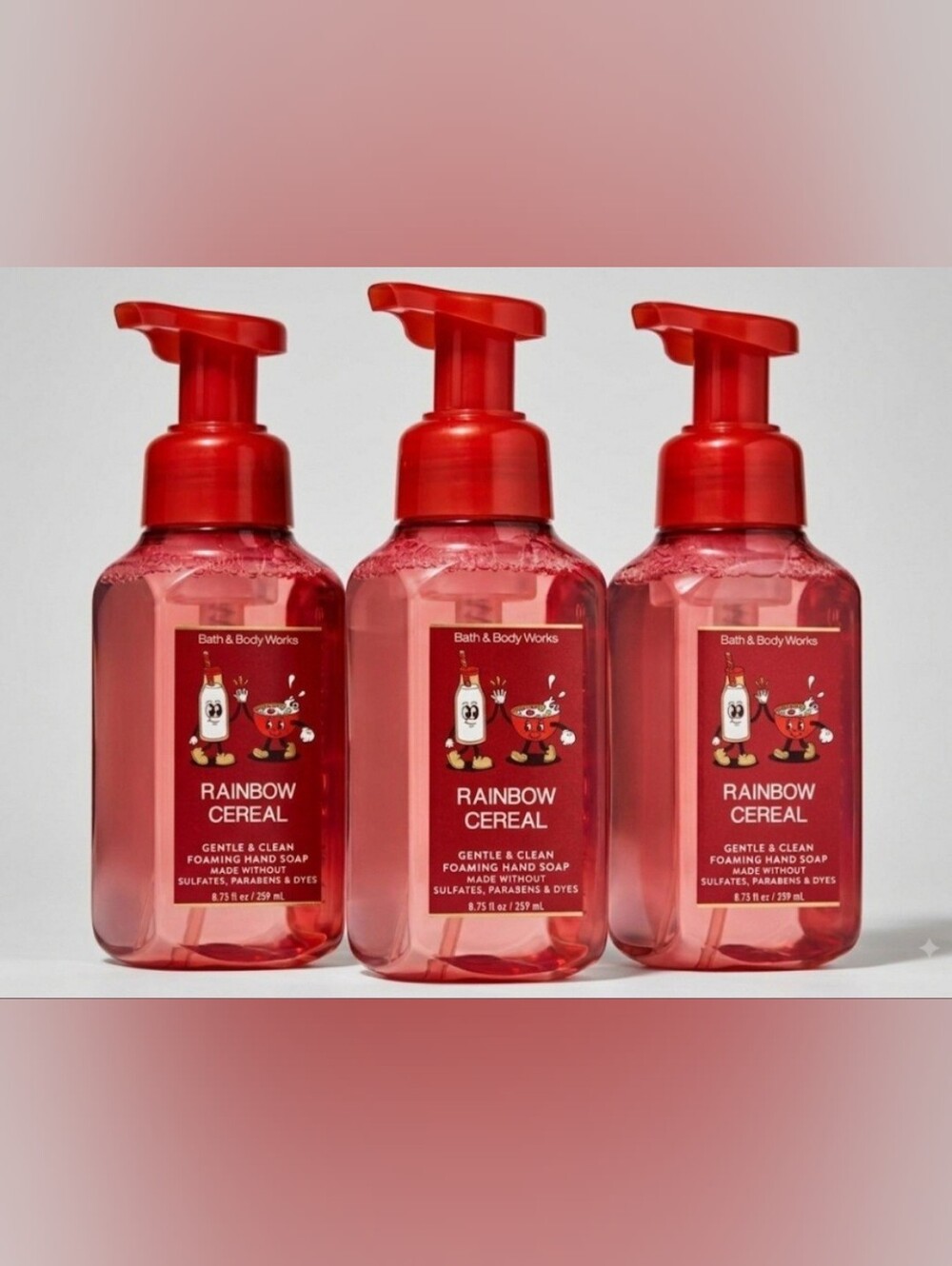 Bath & Body Works Rainbow Cereal Foaming Hand Soap - Red